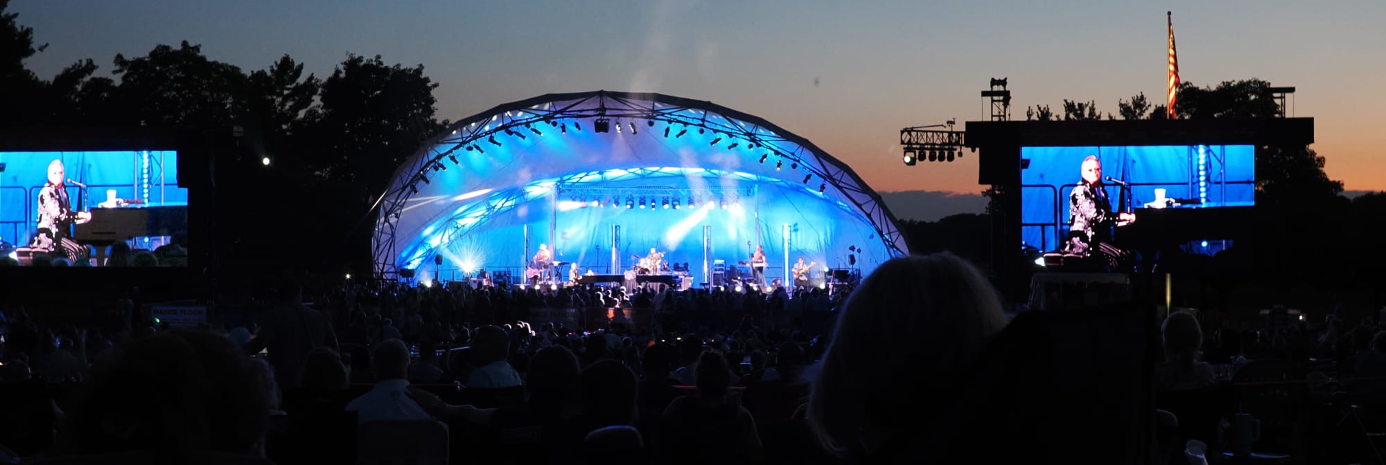 outdoor concert venue at sunset Jacksonville
