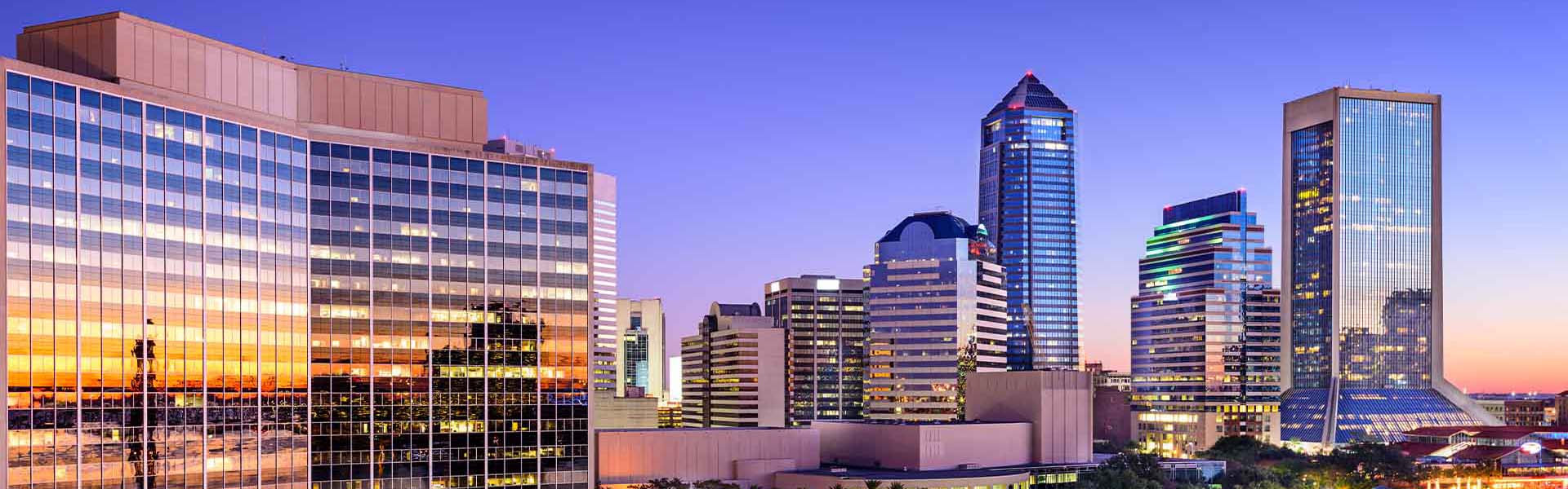 Neon color image of a band playing and people singing along
